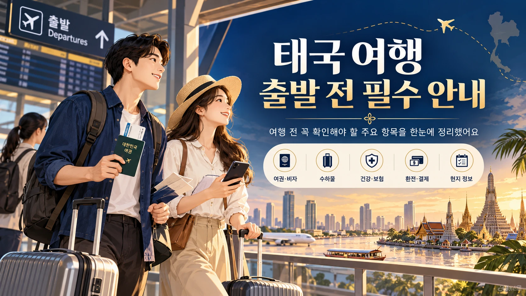 태국 여행 출발 전 필수 안내 대표 사진